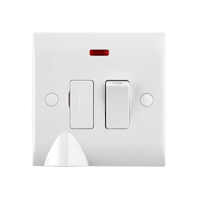13A Switched Fused Spur Unit with Flex Outlet and Neon
