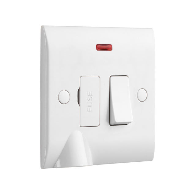 13A Switched Fused Spur Unit with Flex Outlet and Neon