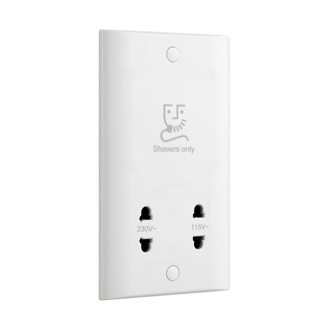Dual Voltage Shaver Socket