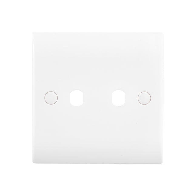 2G Dimmer Plate With Dimmer Caps