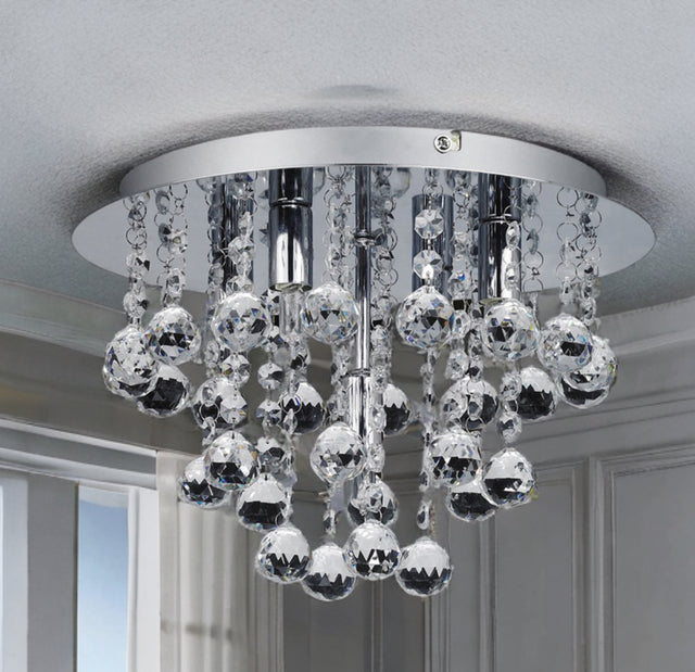 Bordeaux Crystal Flush Fitting