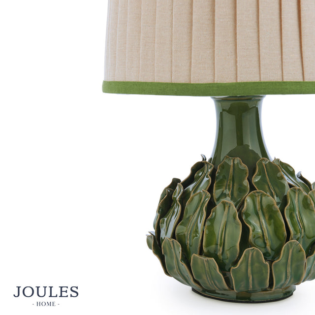 Joules Chatsworth Tall Ceramic Table Lamp Green