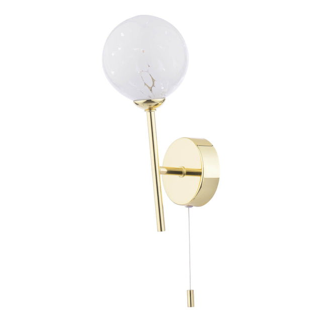 Cohen Wall Light Polished Gold & Confetti Glass