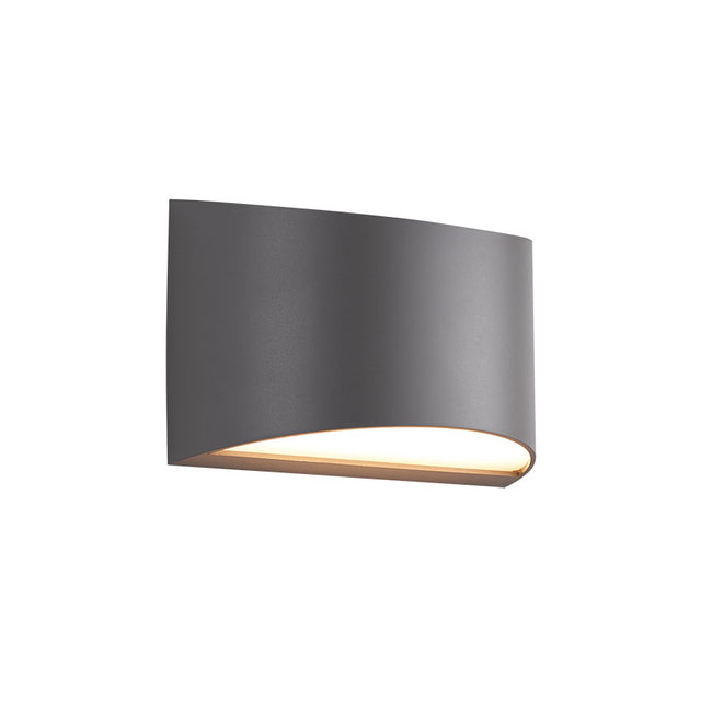 GREY POLYCARBONATE CORROSION PROOF LED OUTDOOR WALL LIGHT