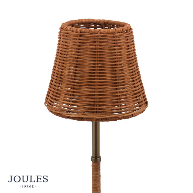 Joules Elcot Rechargeable Table Light Dark Rattan