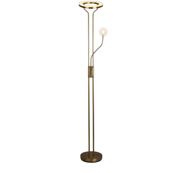 Mother & Child Floor Lamp - Satin Brass Metal