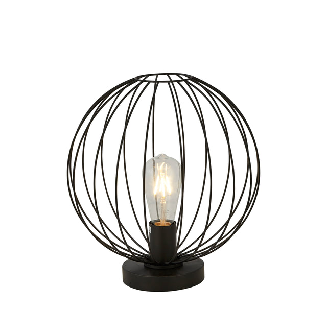 Rondo Table Lamp - Black Metal