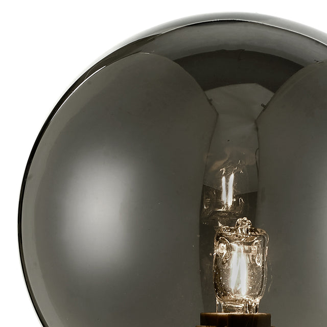 Feya Wall Light Matt Black Smoked Glass