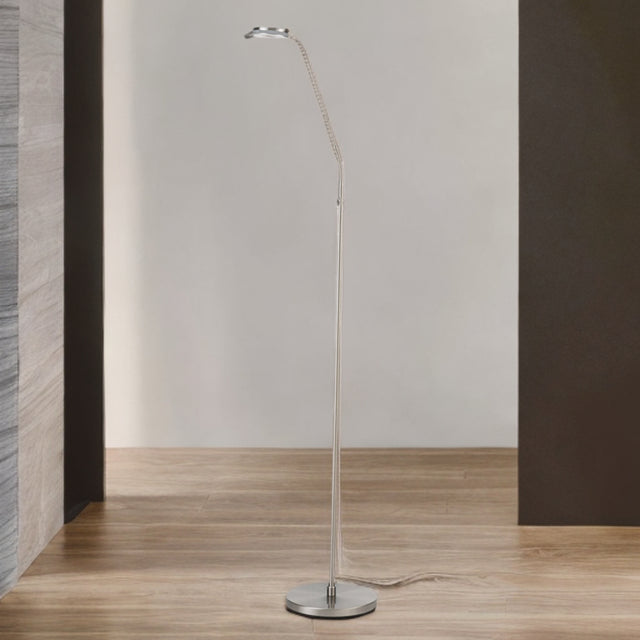 Satin Nickel Led Floor Lamp