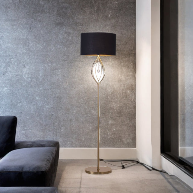 Ashford Matt Brass Floor Lamp