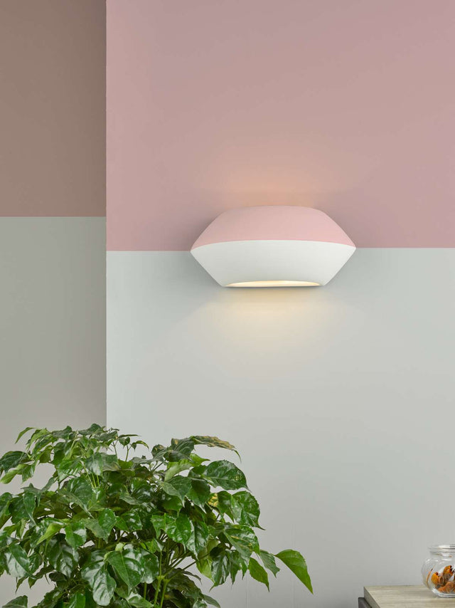 Foden Ceramic Wall Washer White Unglazed