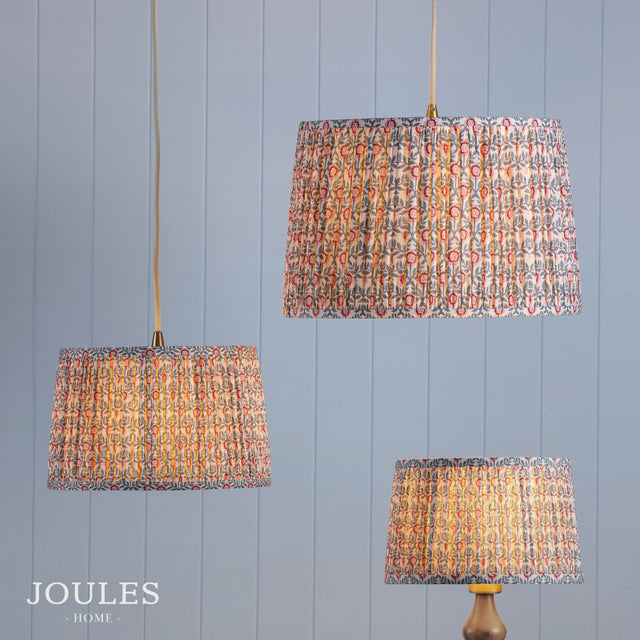 Joules Folly Pleated Shade Floral Foula 25cm