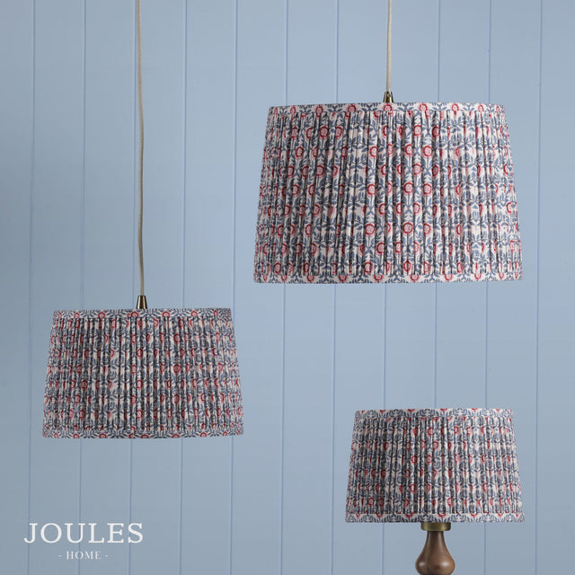 Joules Folly Pleated Shade Floral Foula 25cm
