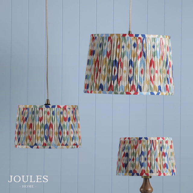 Joules Folly Pleated Shade Ikat Multi 25cm