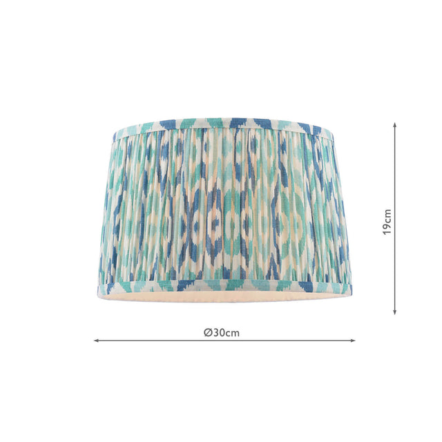 Joules Folly Pleated Shade Ikat Blue 30cm
