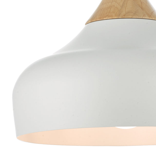 Gaucho 1 Light Pendant White