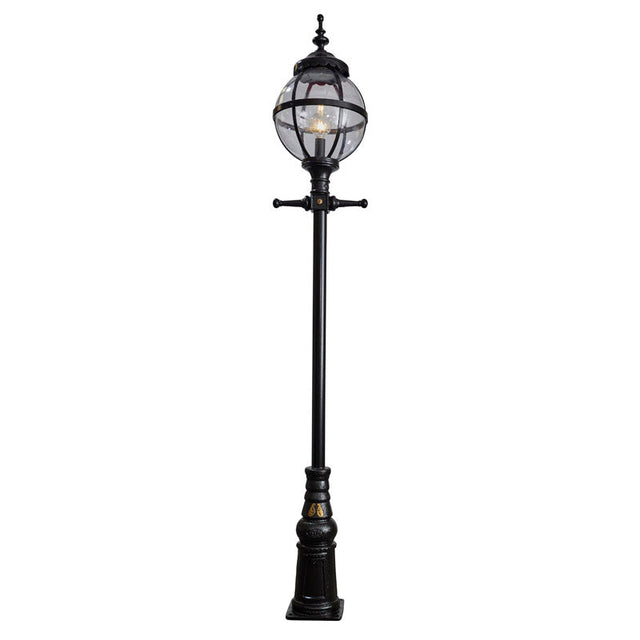 Victorian globe lamp post in cast iron