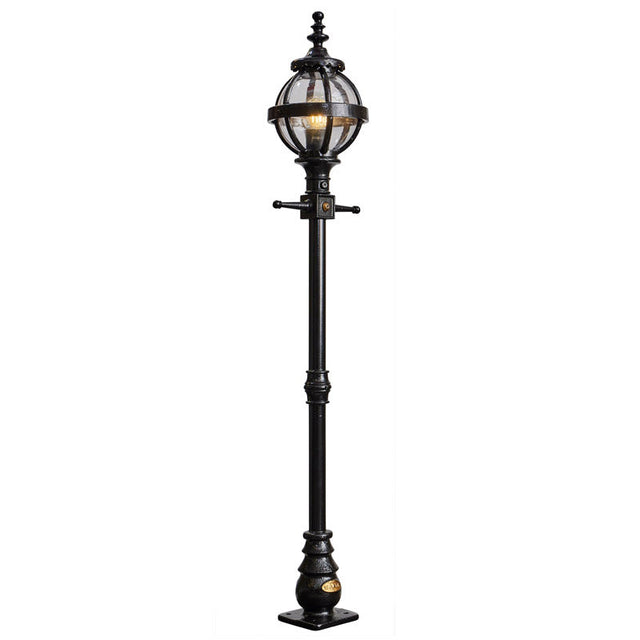 Victorian globe lamp post in cast iron