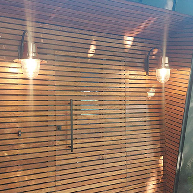 Vintage tear drop wall light in copper and