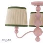 Joules Harewood 3 Light Semi Flush Pink