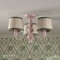 Joules Harewood 3 Light Semi Flush Pink
