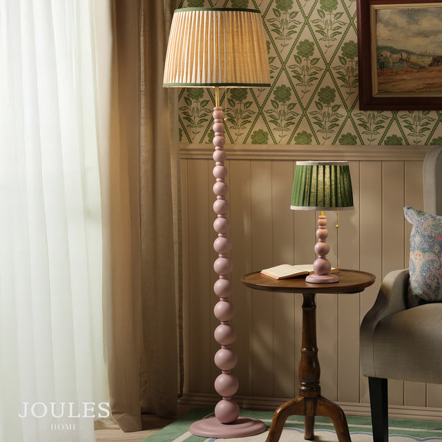 Joules Harewood Floor Lamp Pink
