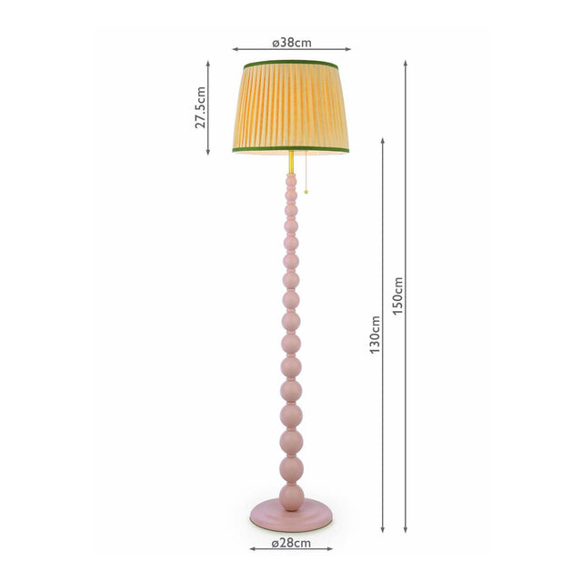 Joules Harewood Floor Lamp Pink