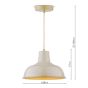 Joules Hatfield Industrial Pendant Natural