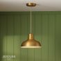 Joules Hatfield Industrial Pendant Light Brass