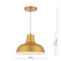 Joules Hatfield Industrial Pendant Light Brass