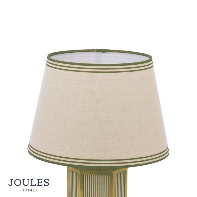 Joules Helmingham Claw Foot Table Lamp Green Stripe