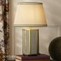 Joules Helmingham Claw Foot Table Lamp Green Stripe