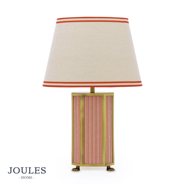Joules Helmingham Claw Foot Table Lamp Red Stripe