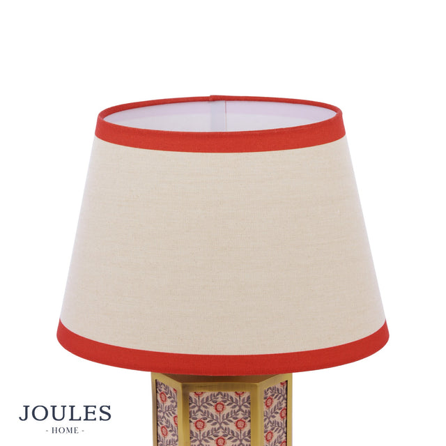 Joules Helmingham Claw Foot Table Lamp Red Print