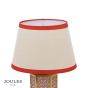 Joules Helmingham Claw Foot Table Lamp Red Print