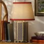 Joules Helmingham Claw Foot Table Lamp Red Print