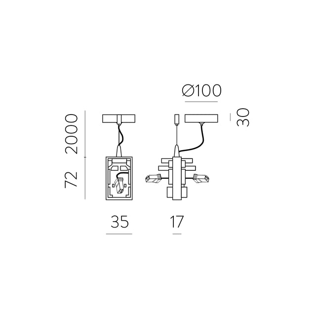 Invisible Union lineal Pendant Kit