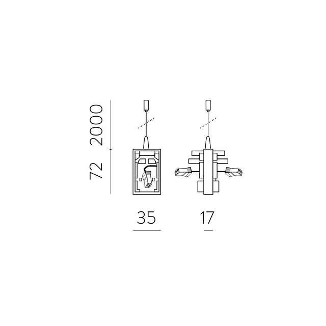 Invisible Union lineal Pendant Kit