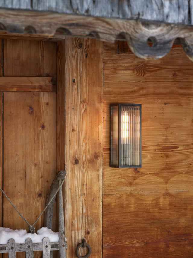 Keegan Outdoor Wall Light Rubbed Bronze IP44 Small