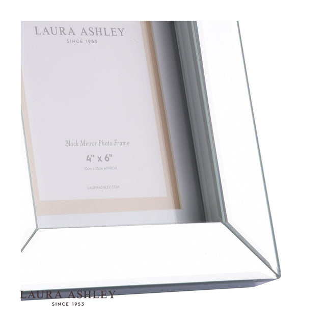 Laura Ashley Block Mirror Photo Frame 4x6"