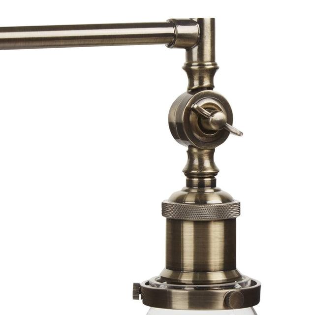 Laura Ashley Isaac 3lt Bar Pendant Antique Brass