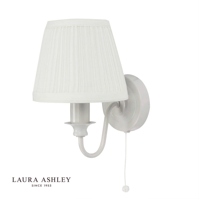 Laura Ashley Ellis Wall Light Grey With Shade