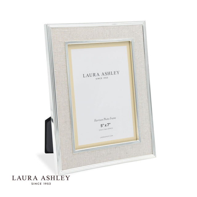 Laura Ashley Harrison Photo Frame Linen 5x7"