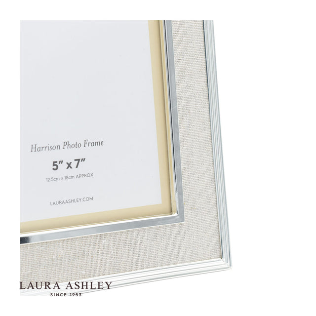 Laura Ashley Harrison Photo Frame Linen 5x7"