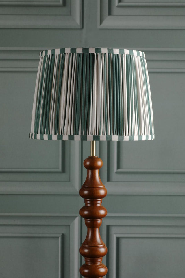 Laura Ashley Denwick Green Cotton Tapered Drum Shade 30cm/12 inch