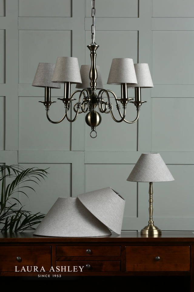 Laura Ashley Bray Shade Natural Linen 14cm/5 inch