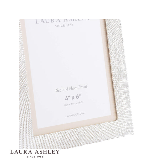 Laura Ashley Sealand Photo Frame Polished Silver 4x6 Inch