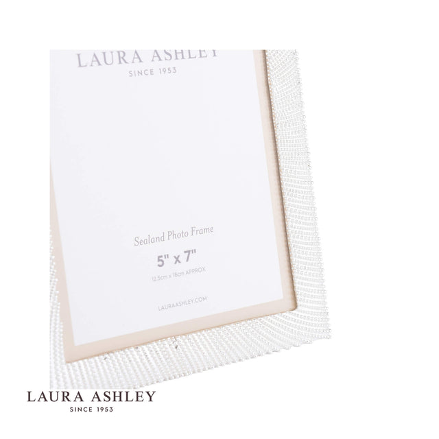 Laura Ashley Sealand Photo Frame Polished Silver 5x7 Inch