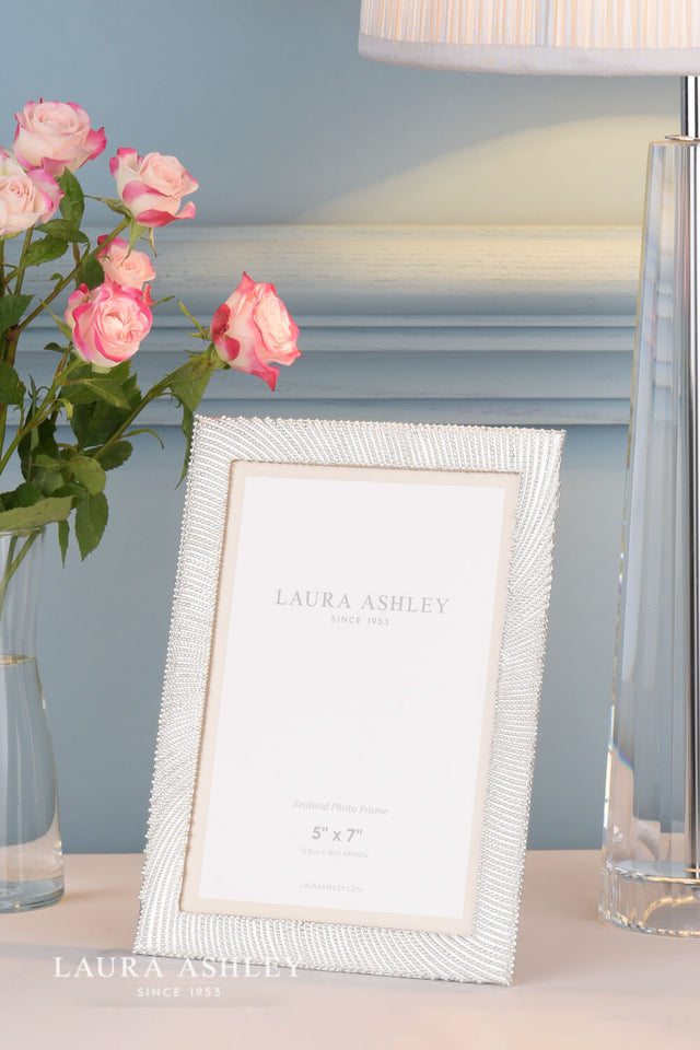 Laura Ashley Sealand Photo Frame Polished Silver 5x7 Inch