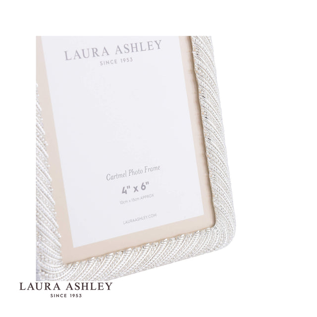 Laura Ashley Cartmel Photo Frame Polished Silver 4x6 inch
